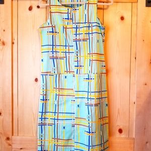 Lissa Mar Blue Fish Sleeveless Shift Dress